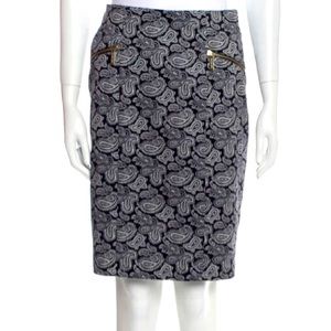 🆕New with tags; Michael Michael Kors Woodbrook paisley print pencil skirt